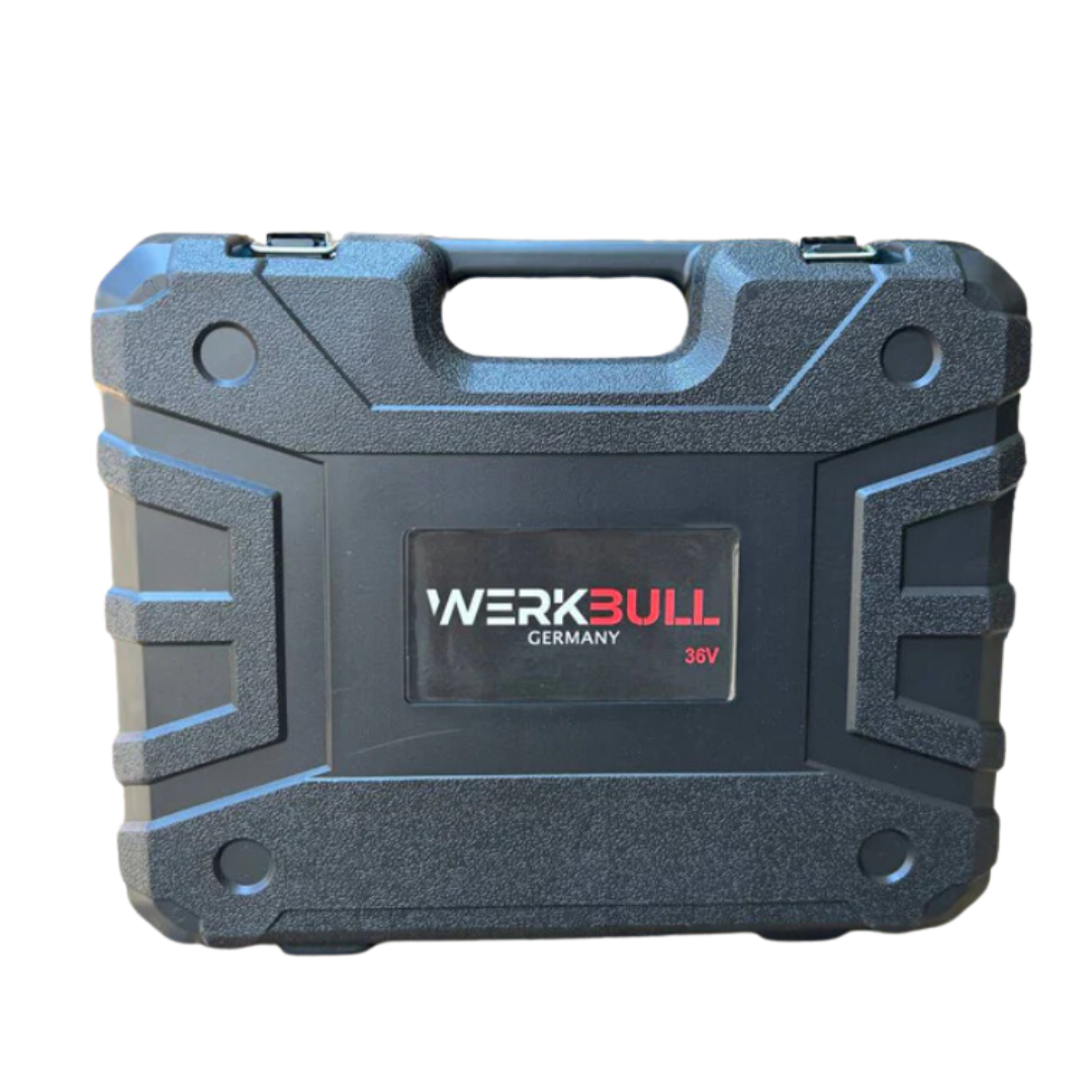 Κρουστικό Δραπανοκατσάβιδο Μπαταρίας WerkBull 36V με 2 Μπαταρίες 8.0Ah και Σετ 111 Εργαλείων